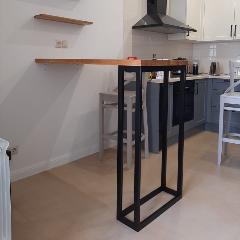 Подстолье для стола из цельноламельного ясеня 1400х100х40 мм