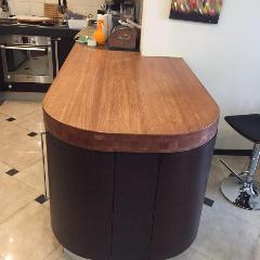 Барная стойка из сращенного дуба для кухни 890х393х40 мм