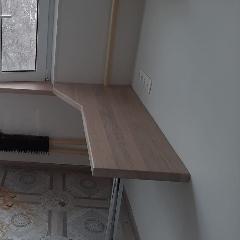 Столешница из цельноламельного ясеня для кухни 1200х467х40 мм
